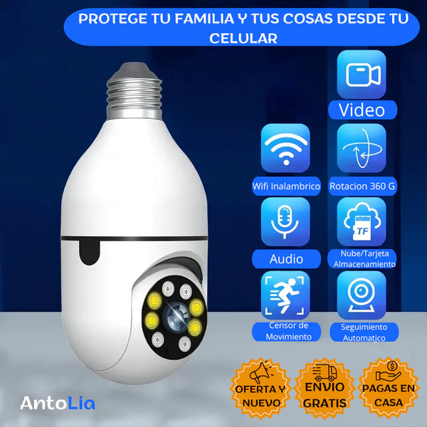 🚚 PAGO CONTRAENTREGA 🚚 Cámara Full HD 360° IP WIFI® + ENVÍO GRATIS ✈